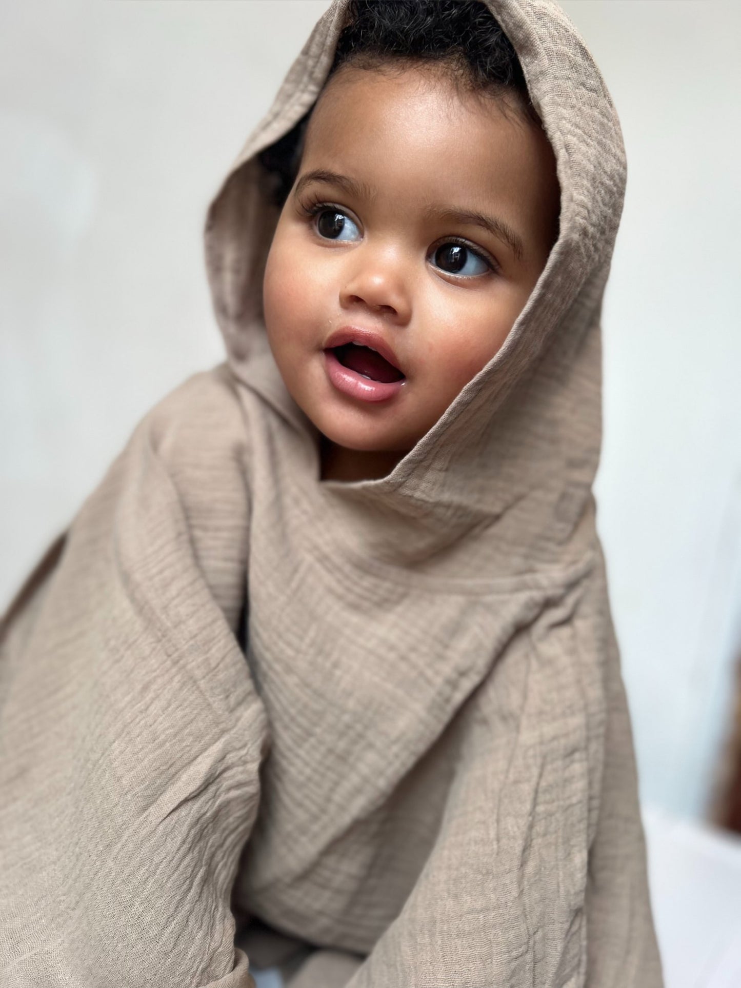 Muslin Poncho - Mocha