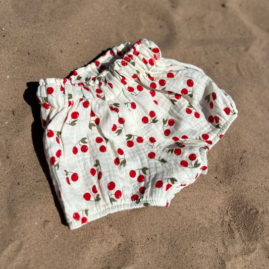 Muslin Shorts - Cherries